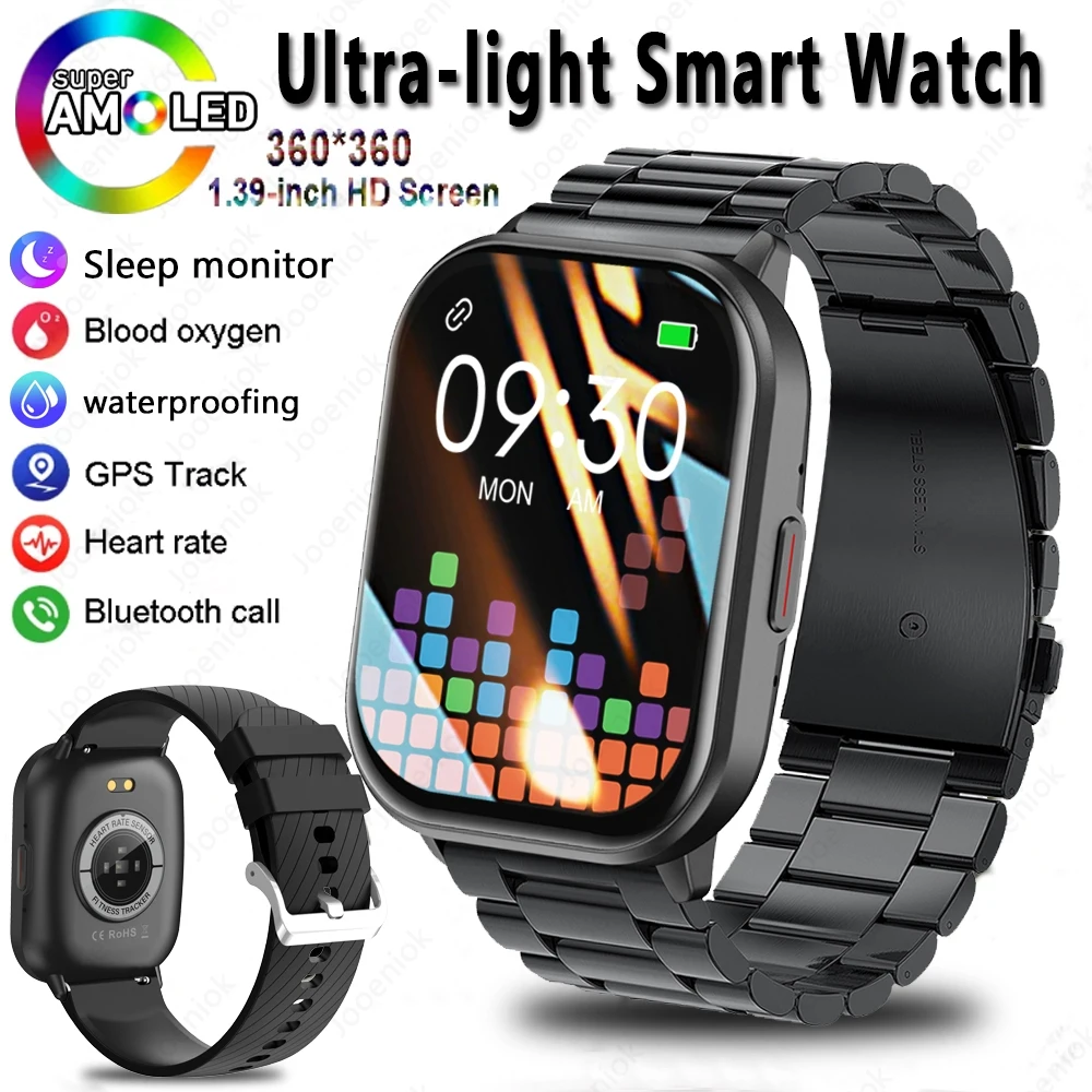 

Мужские умные часы с GPS NFC и Bluetooth-вызовом, 24-часовой мониторинг здоровья, ЭКГ + PPG, новые умные часы для спорта и фитнеса, 2025 г.