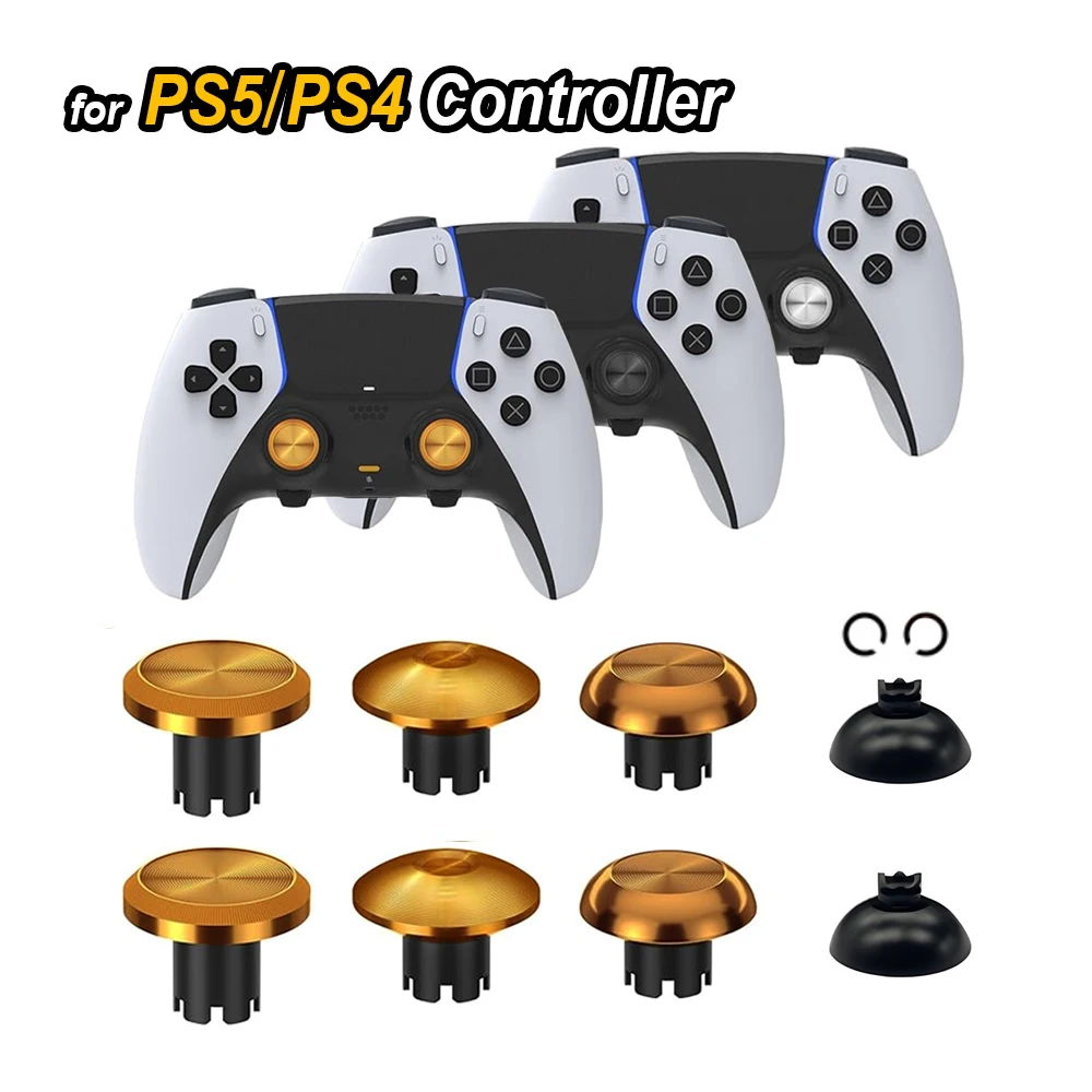 2024 Metal Thumbsticks for PS5 Edge Controller Analog Joystick 4 Back Paddles Triggers Buttons Replacement Accessories Parts