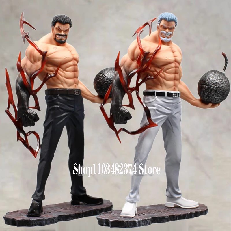 

26cm Hero Garp Action Figure Gk One Piece Anime Monkey D Garp Figure Iron Fist Figurine Stand Model PVC Collectible Ornament Toy