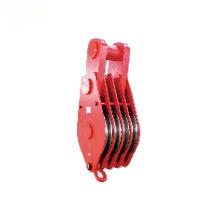 5Ton Heavy Duty Triple Wheel Wire Rope Sheave Snatch Pulley Block Lifting Swivel Hook