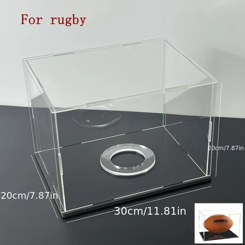1 Acryl-Montage-Vitrine, Vitrine für Fußball- und Basketball-Sammlerstücke, (Kostenloser runder Sockel als Zubehör * 1) – Detail 7