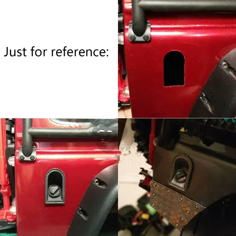 プラスチック製ブラック燃料タンクキャップカバー 1/10 RC クローラーカー TRX4 TRX-4 アップグレードパーツ用