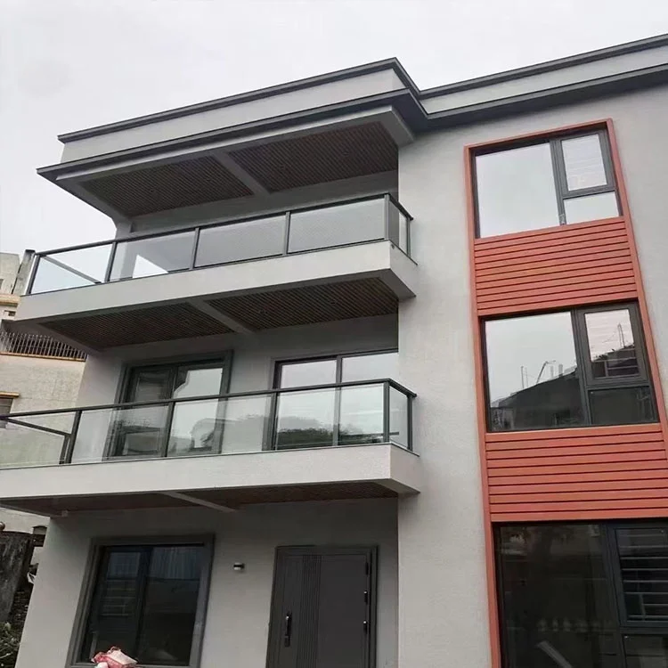 التخصيص مدينة آخر درابزين 40in طويل القامة نهاية المشاركات درابزين زجاجي عمود الدرج سياج الدرابزين درابزين 304 مربع المشبك البلاستيكية #3