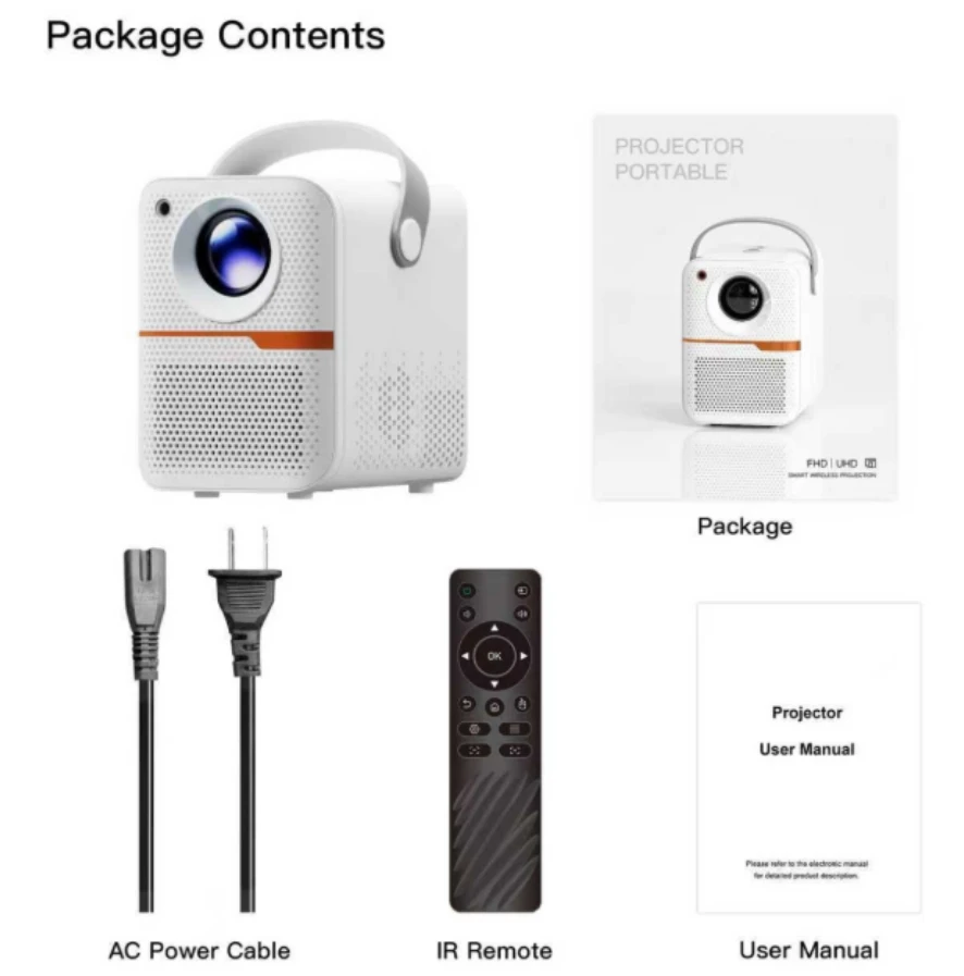 High definition 4k projection spotlight for family gatherings, birthdays, Christmas, Chinese New Year holidays