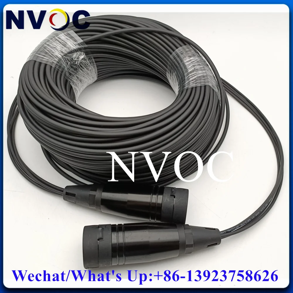 Imagem -05 - Pdsc Outdoor Blindado Fibra Óptica Patch Cord Conector de Cabo Impermeável 4f 100m Multímetro 4c 50 125 Om3150 Núcleos mm