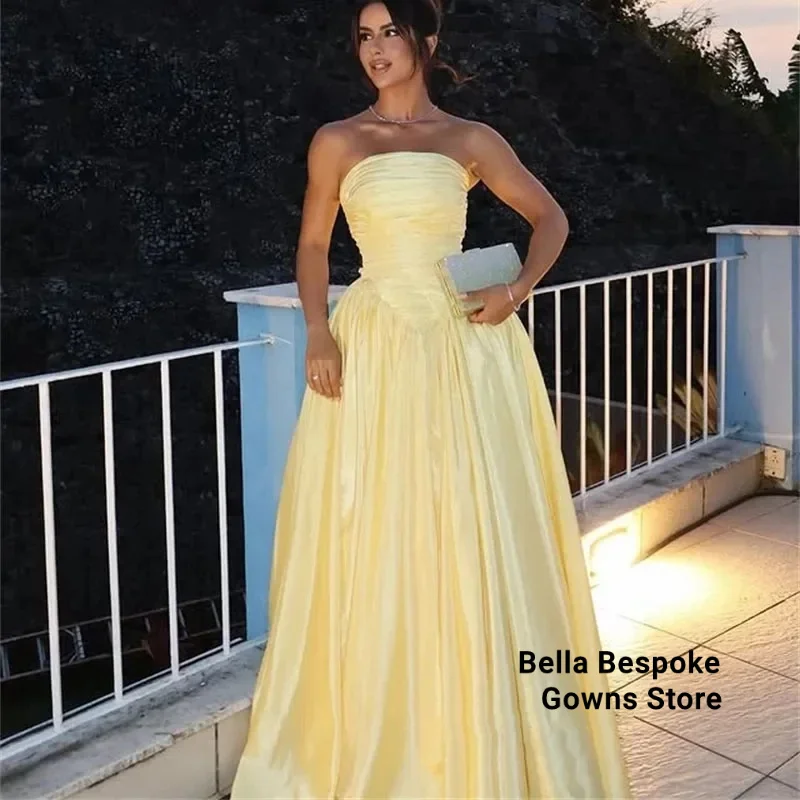 

Luxurious Prom Dress Line A Off-shoulder Women's Evening Dresses Luxury 2025 Satin Cloth Ball Gowns Saudi Arabia Wedding Party