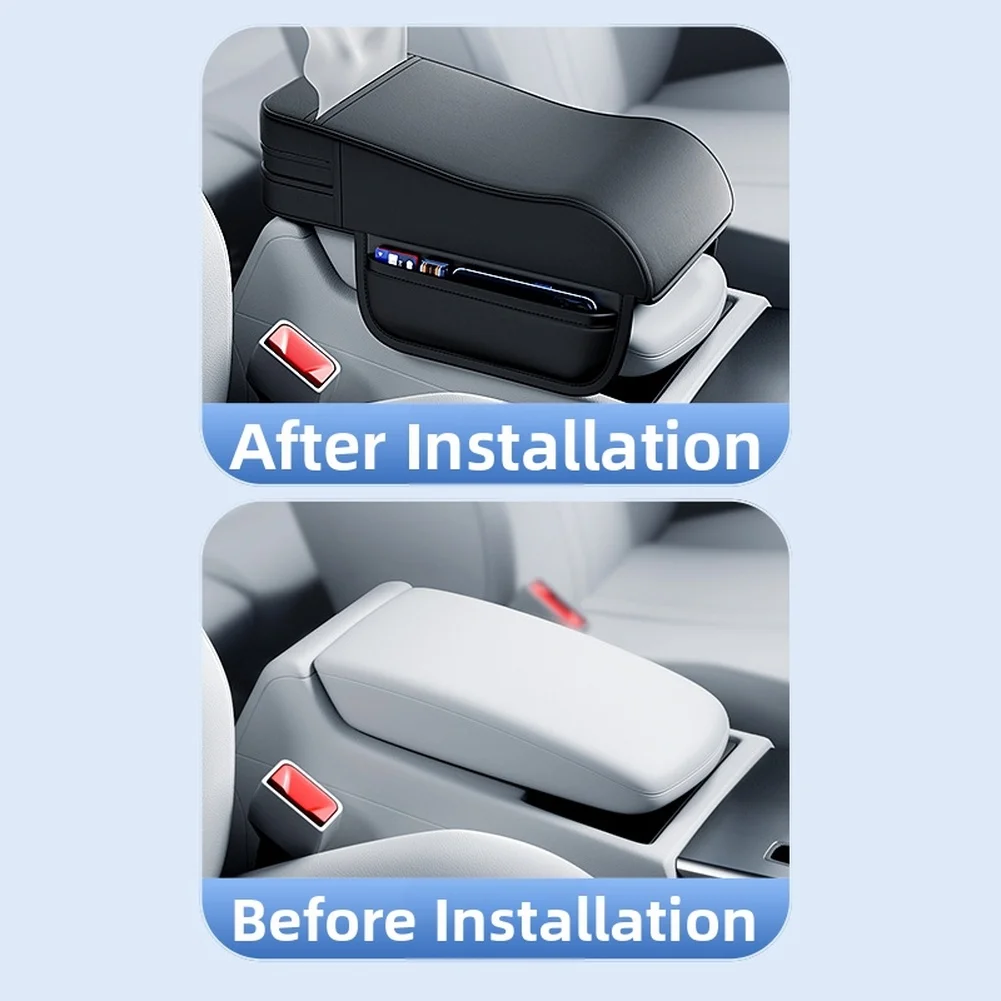 Auto-Armlehnenbox-Booster-Pad mit bequemem Memory-Schaum und integriertem Taschentuchhalter für Passagiere vorne und hinten