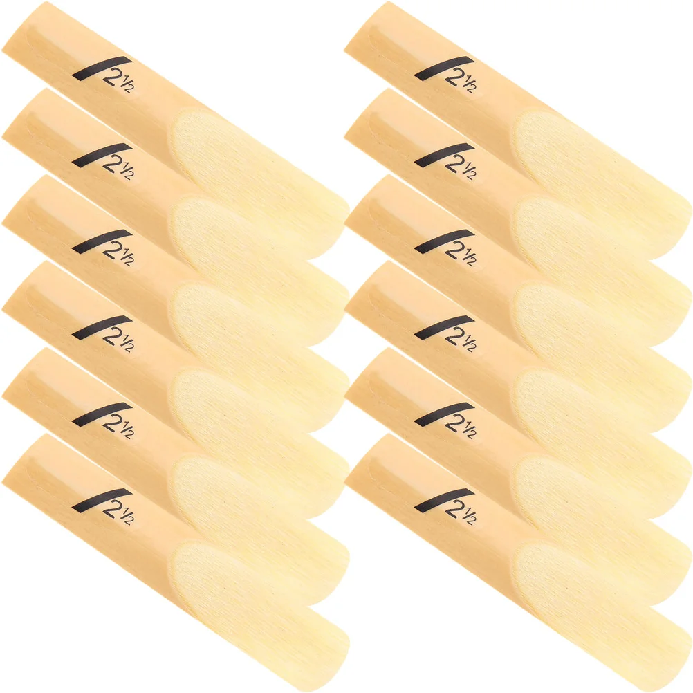 

50Pcs Traditional Saxophone Reeds 2.5 Ideal for Students Professionals Easy to Use Portable Compact Size Replacement Reeds Kit