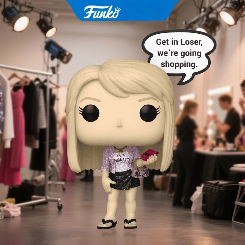 

Regina Action Figure Funko Pop Mean Girls Exclusive Diamond Glitter Vinyl Figure Cartoon Figure Model Desk Decor CollectibleGift