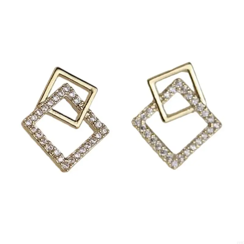 195C Contemporary Minimalist Alloy Earrings For Women Premium Metallic Finish Versatile Wear Ear Accessories for Women