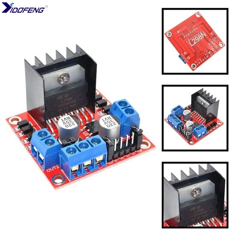 L298N Stepper Motor Driver Controller Board DC Dual H Bridge Module for Arduino Smart Car Power for Arduino UNO MEGA R3 Mega2560