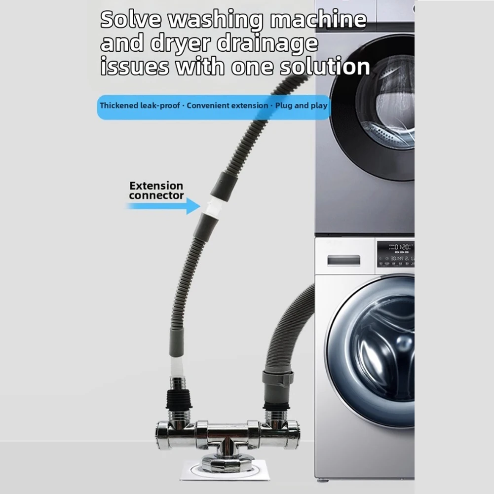 1/1.5/2 متر مجفف استنزاف الأنابيب تمديد لسهولة التركيب وفعالة غسالة ومحول تمديد أنابيب الصرف #6