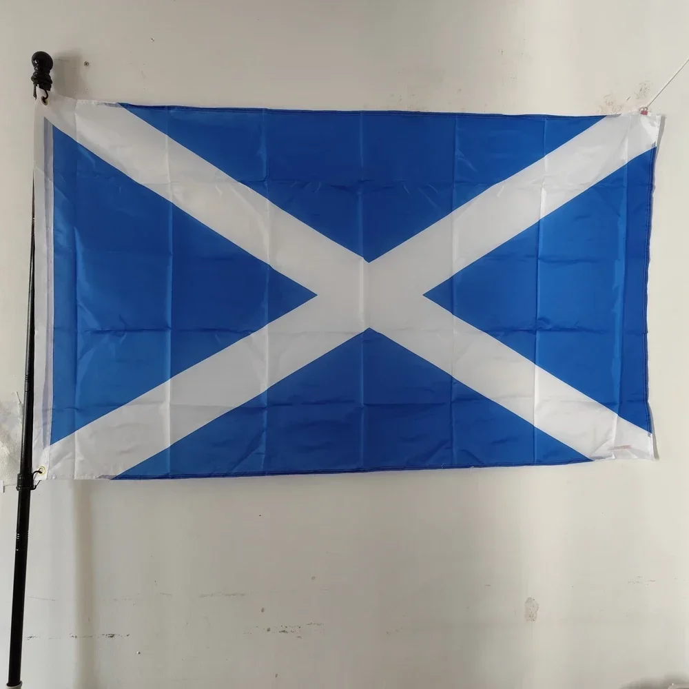 

Scottish Saltire Flag - St Andrew's Cross Celtic Heritage Flag Polyester for Indoor/Outdoor Wall Garden Decor 90x150cm