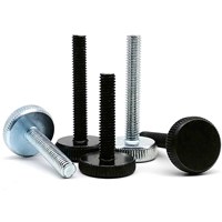 2/5pcs M3 M4 M5 M6 M8 DIN653 GB835 Knurl Flat Head Hand Tighten Thumb Screw Curtain Wall Glass Thumbscrew Adjust Toolless