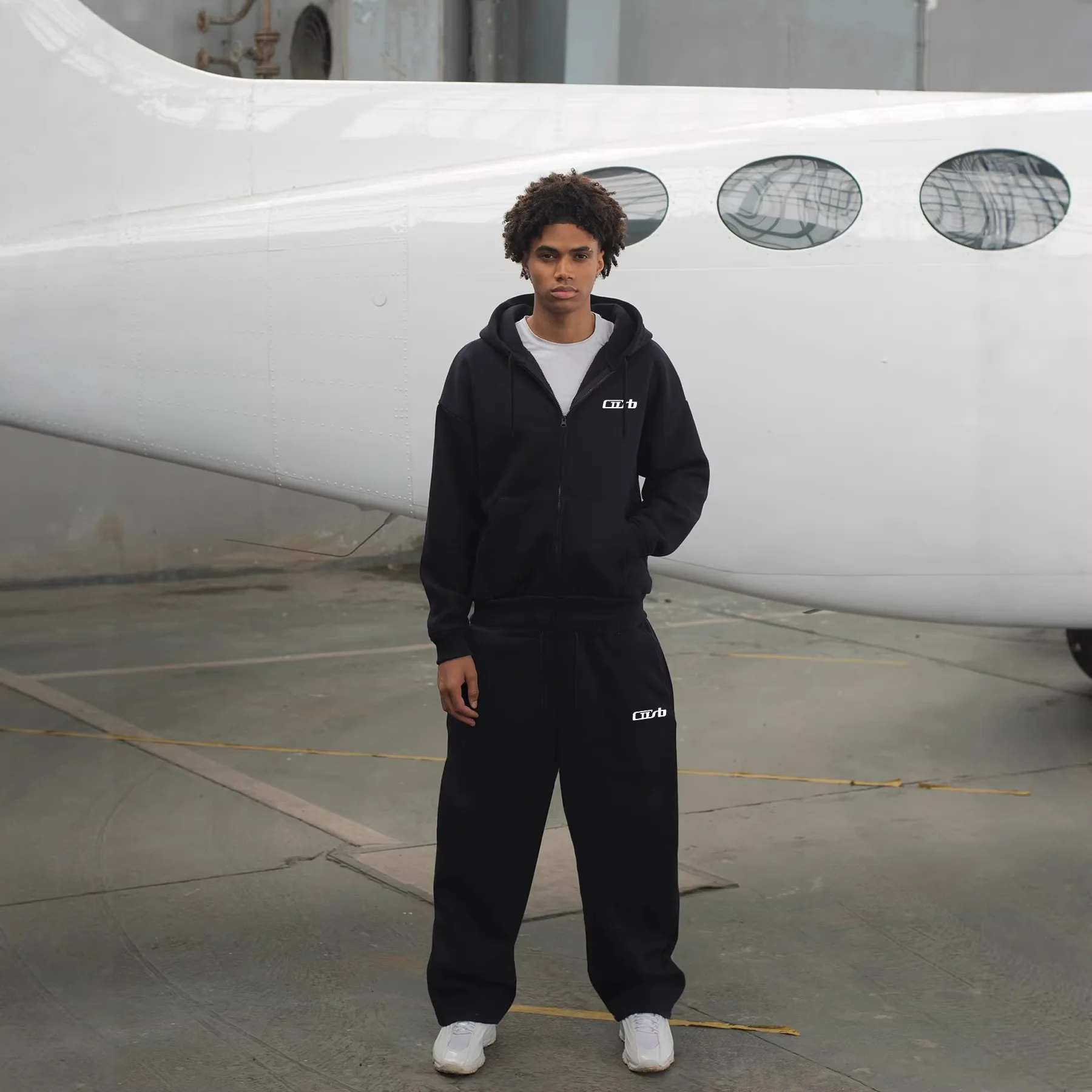 

Хлопковая толстовка на молнии Hua с буквенным принтом, весна-осень, новая модель, с длинными рукавами, из смесовой хлопковой ткани, для пар