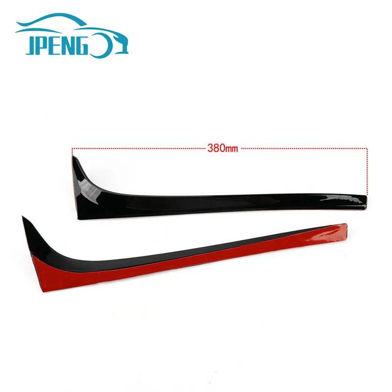 Fit For VW Accessories GOLF 7 MK7 GT 2014 2015 2016 2017 2018 Black Rear Window Side Spoiler Wing Trim 2Pcs