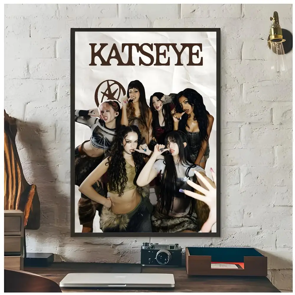 kpop girl group K-KATSEYE Poster Premium Decor Art & Gift for Household Lounge Home Ornaments - view 3