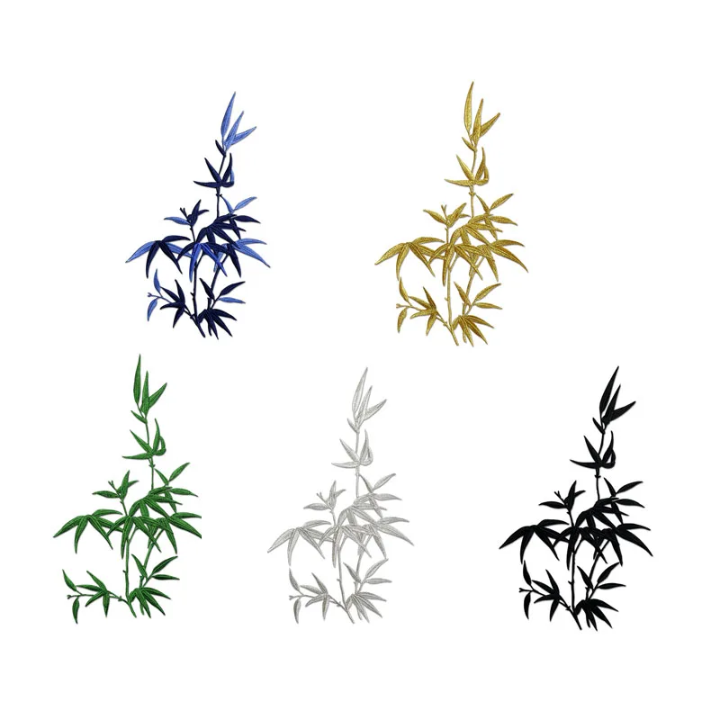 

1 шт. вышивка с помощью утюга, большие маленькие наклейки в виде бамбуковых ветвей, «сделай сам», нашивка для коробки, сумки, декоративная клейкая подложка