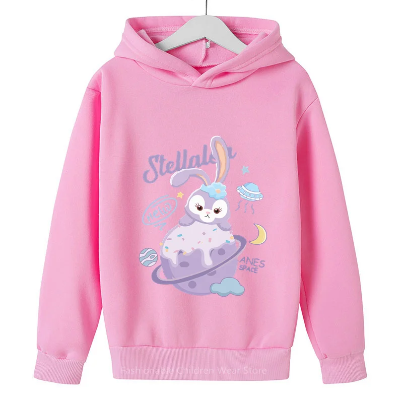 Disney stellalou cute kids hoodie cartoon StellaLou boys girls top jumper Long sleeve spring and autumn coat