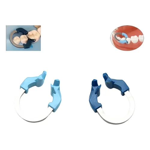Imagen 2 del producto 1 unidad de bandas de matriz Dental Clip NITI Matrix abrazadera anillo abrazadera seccional Matrices contorneadas níquel titanio anillo de sujeción Universal