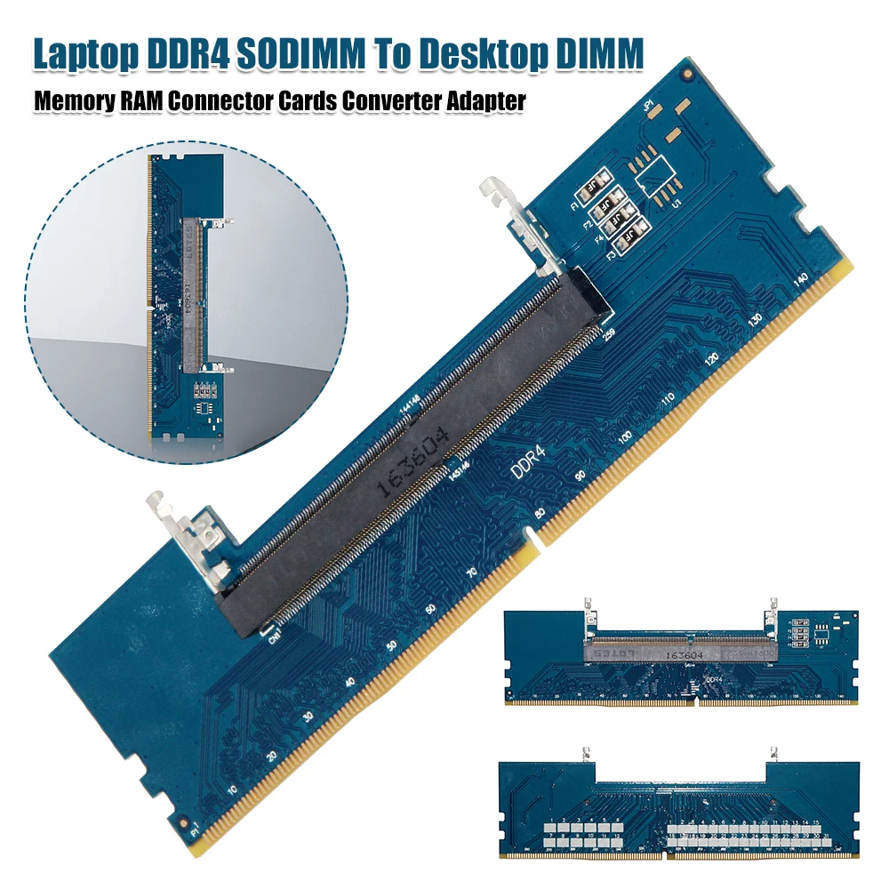 Laptop DDR4 SODIMM To Desktop DIMM Memory Cards Converter Adaptor 3200/2666/2400/2133MHZ 4-Layers Desktop Memory Adapter