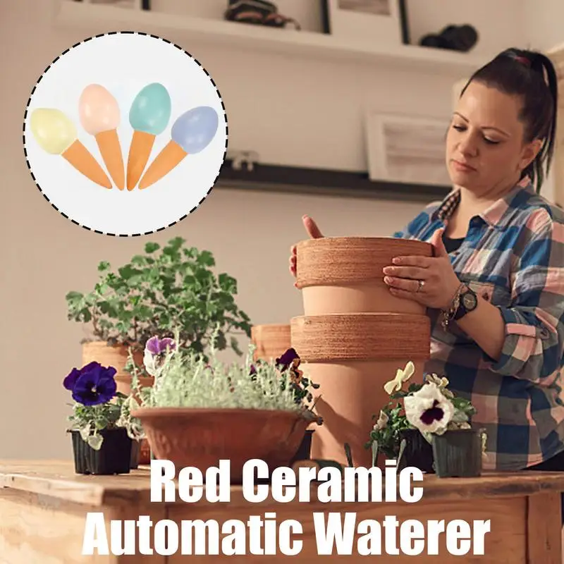

Plant Watering Stakes Egg Watering Devices Self-Watering Planter Devices Irrigation Spikes For Outdoor Plants