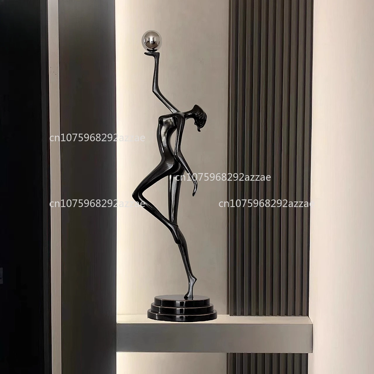 

Abstract Figure Art Sculpture Ornament Slender Sense Niche Light Luxury High-end Entrance Vertical Height Creative Handicrafts