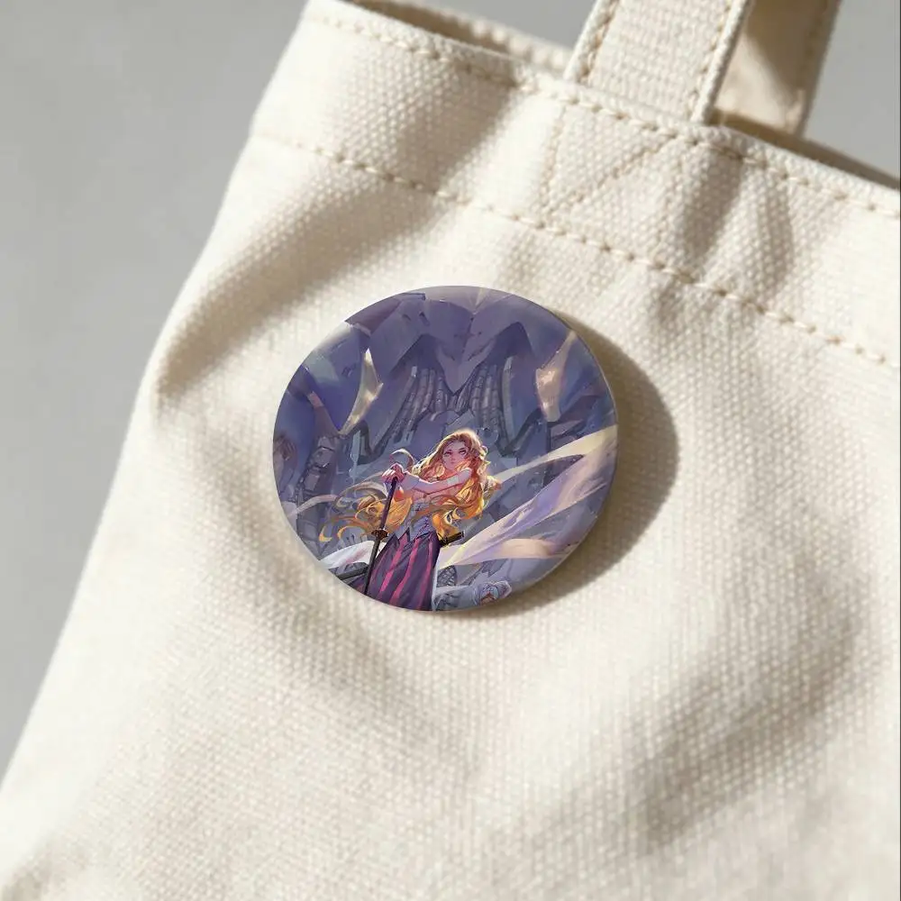 T-The Five Star Stories Badges Creative Tinplate Button PinsBrooch Badge Clothes Backpack
