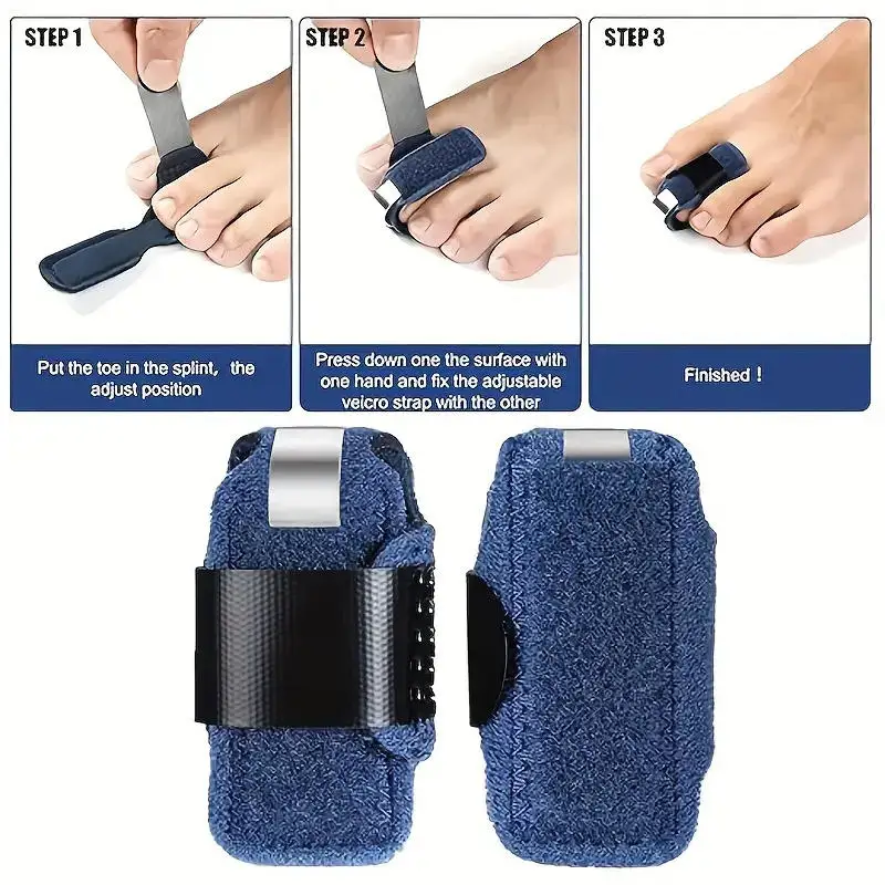 1/2pcs Toe Splint Straightener For Hammer Toe Corrector Crooked Claw Toe Stabilizer Support Brace Wrap Pain Relief Kids Adults