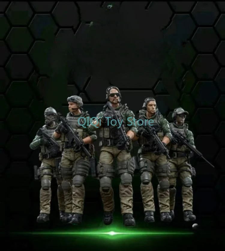 

JOY TOY Корпус морской пехоты США 1/18 Экспедиционная компания Reconnaissance Force 3,75 солдаты с сумкой для аксессуаров