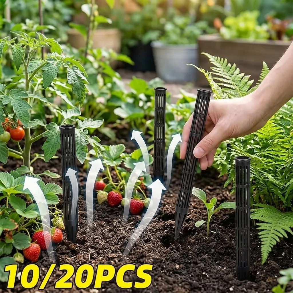 10 20Pcs Plant Aeration Tubes for Pots Prevent Overwatering Root Rot Prevention for Healthy Roots Wet dry Cycle gardening Tools