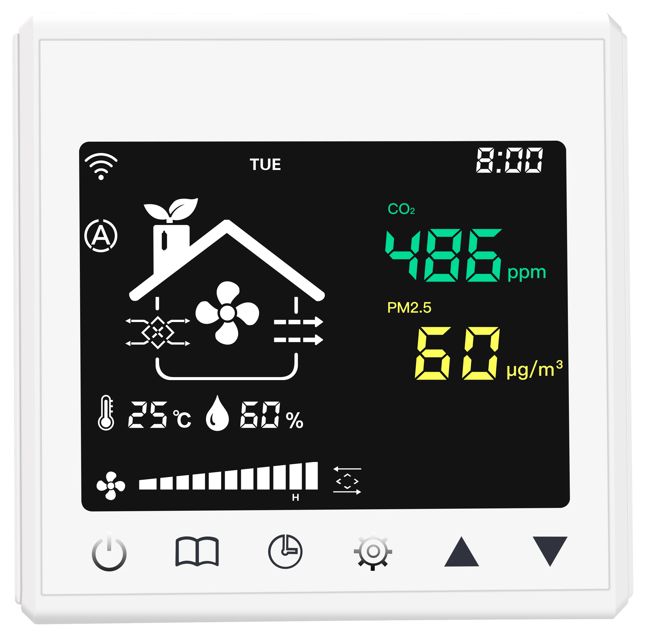 Connessione WIFI Controller digitale intelligente per sistema di ventilazione