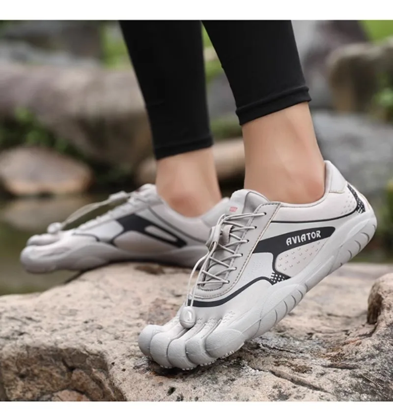 

Lovers Outdoor Fishing Wading River Shoes Five Finger Shoes Non-slip Quick Drying Men's and Women's Beach Shoes Treadmill Shoe