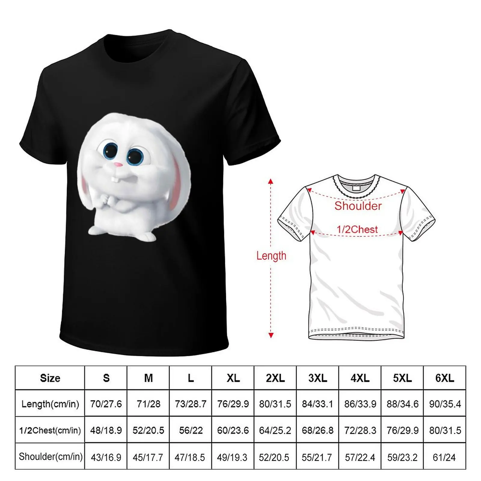 Snowball Rabbit Pet - Secret Life Sticker T-Shirt new edition blanks workout shirts for men