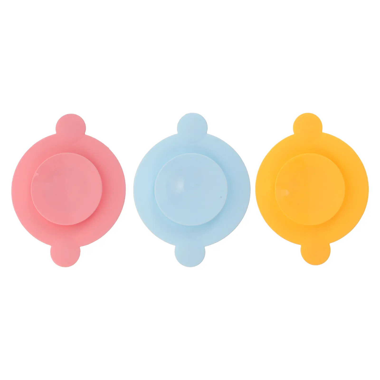 3Pcs Silicone Suction Pads Double Sided Plate Holder Non Slip Tableware Mat Baby Toddler Elderly Feeding Bowl Stabilizer Anti