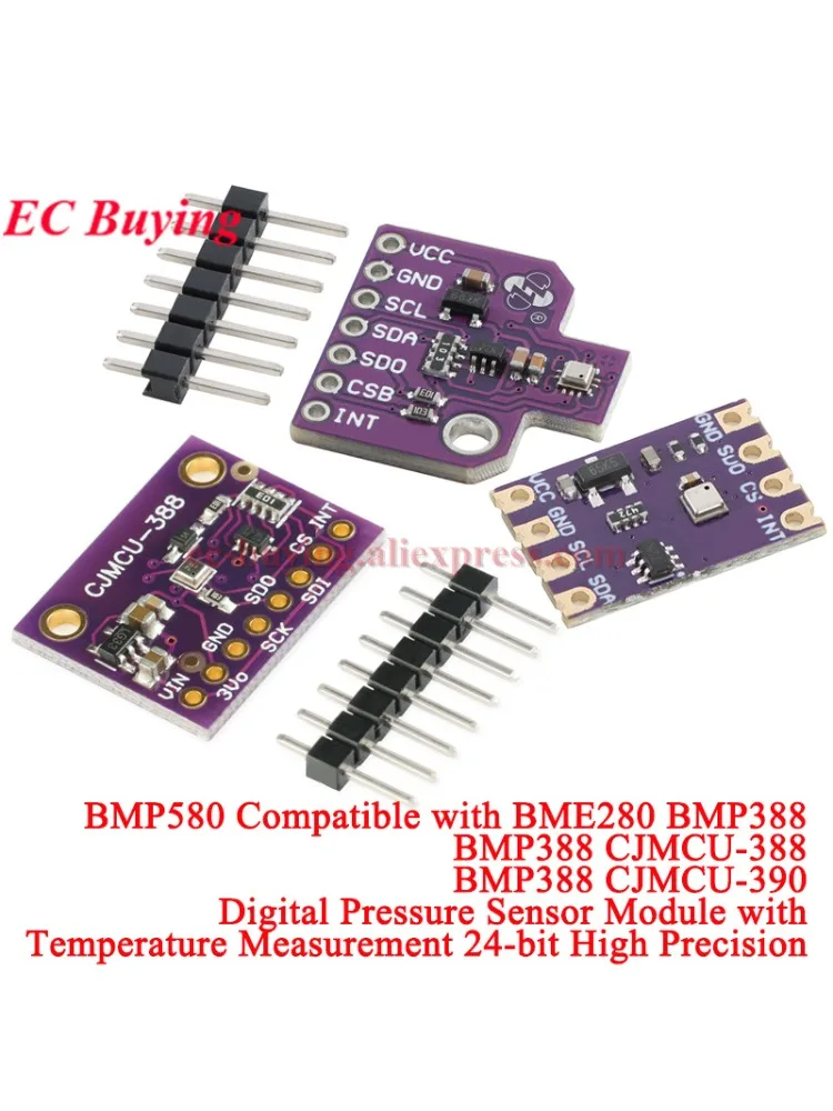 10 szt./1 szt. BMP388 CJMCU-388 Moduł Czujnika Ciśnienia Atmosferycznego Cyfrowy Temperatury Dla Arduino Płytka Elektroniczna IIC I2C SPI 24Bit — zdjęcie 2