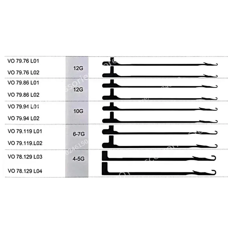 100 Pcs VO 79.119 L01 L02 And VO 79.86 L01 L02 VO 79.76 L01 L02 For Flat Knitting Machines 6G 7G 10G 12G