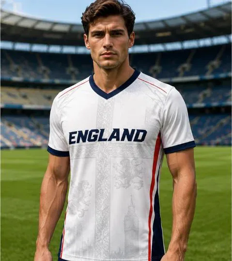2026 New Design England Football Fan T-shirt for Summer, Breathable and Casual Sports Wear, 3D Printed Top