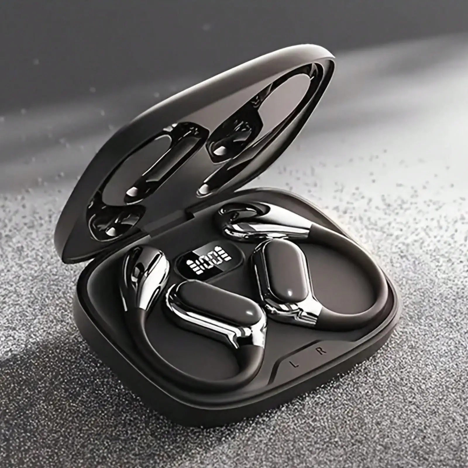 

1Pc New SGTrue Wireless Over-Ear Headphones 9D Stereo HIFI Dolby Bass Noise Isolation Touch Control Wireless Charging Sports Earphones For Men Women Android Universal Valentine's Day Holiday Gift
