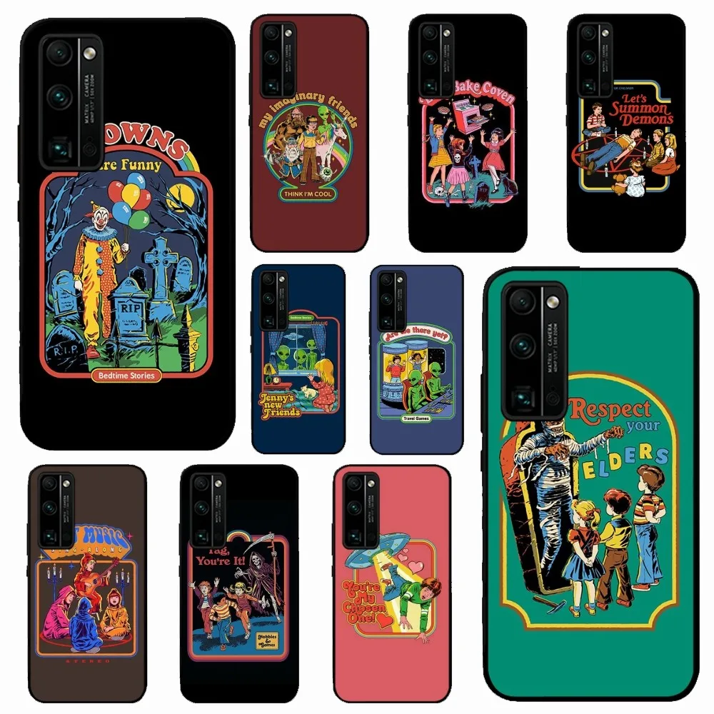 Halloween Satan Vintage Let's Summon Phone Case For Huawei Honor 10 lite 9 20 7A pro 9X pro 30 pro 50 pro 60 pro 70 pro plus