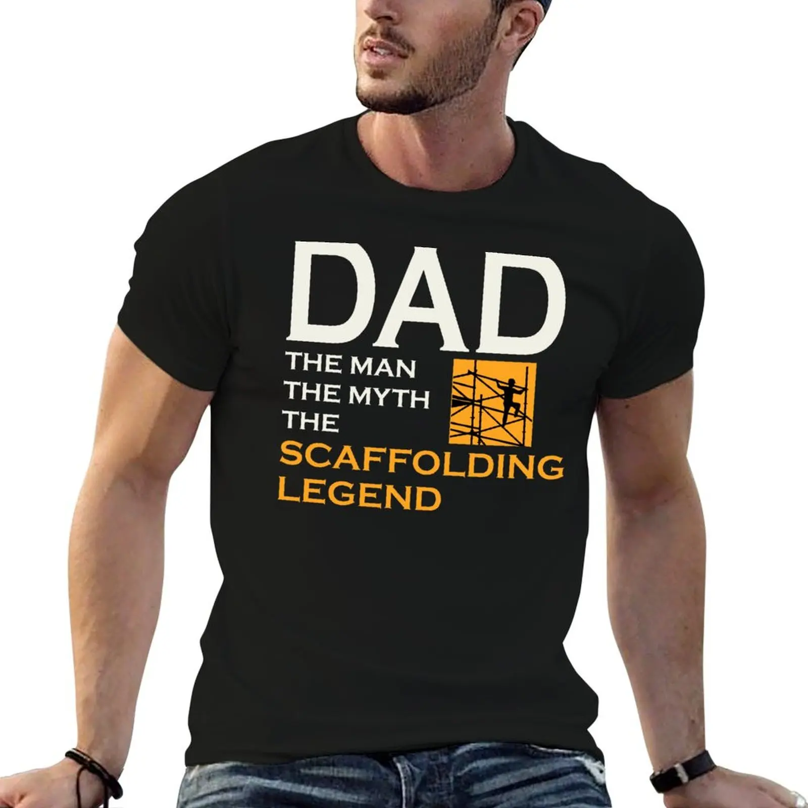 

Scaffolder Scaffold Scaffolding Dad Fathers day T-Shirt graphic t shirts cheap stuff anime clothes customs mens cotton t shirts