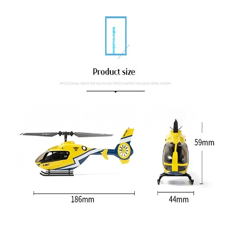 新型Esky 150ec RC飛行機 1:68 4チャンネル 6軸ミニRCヘリコプター 2.4G RC EC135飛行機モデル 高度維持 Lo Hiモード ギフト