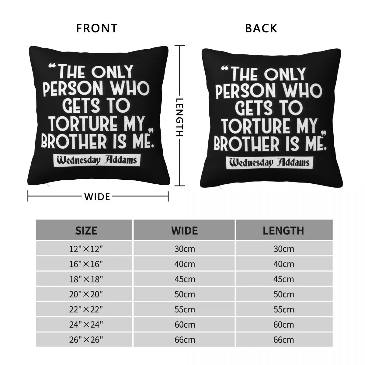 The Only Person Who Gets To Torture My Brother Is Me Pillowcase Polyester Linen Velvet Pattern Zip Throw Pillow Case Sofa Seater