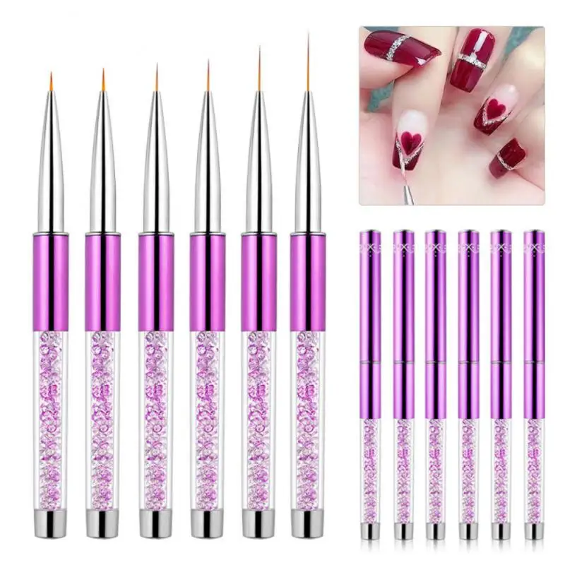 Nail Art Pinsel Metall Stift Fass neue Nail Art Acryl flüssiges Pulver Schnitzen UV Gel Erweiterung Builder Zeichnung Stift Maniküre Werkzeuge