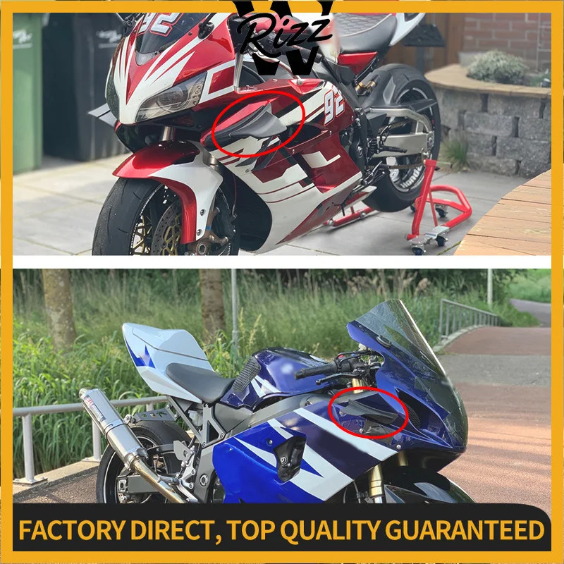 For Kawasaki Ninja ZX6R 636 ZX636R ZX6RR ZX1400 ZZR1400 ZZR1100 Motorcycle Winglet Aerodynamic Wing Kit Spoiler ZX-6 ZX10R ZX14R