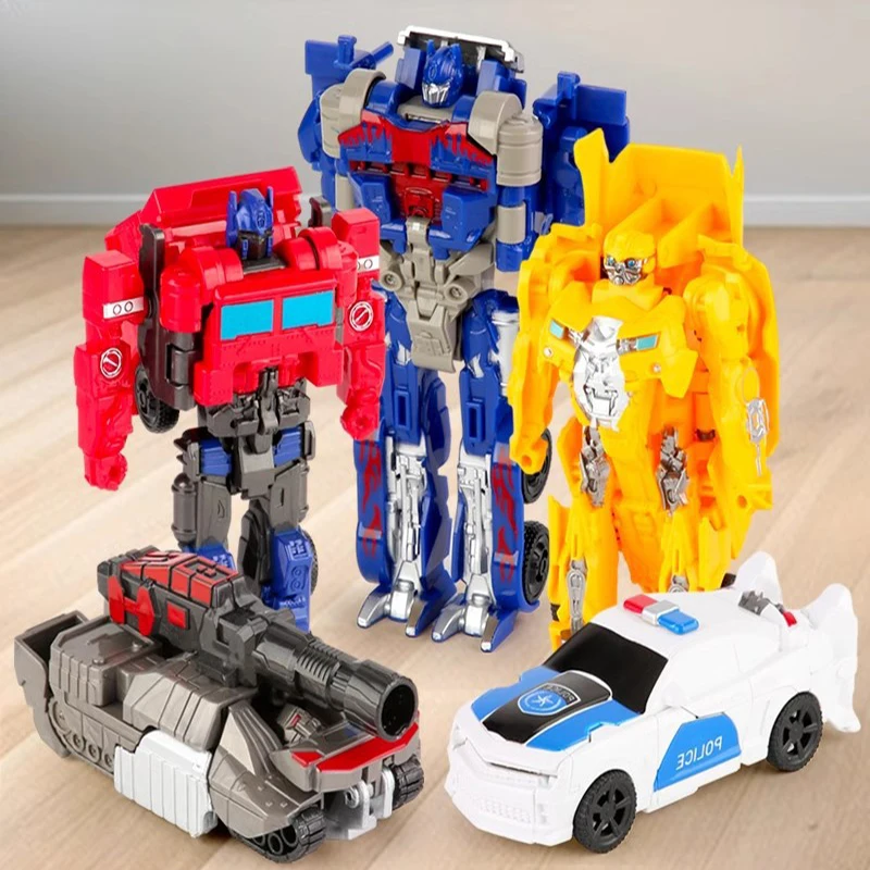 Transformation Toys Robot Car 2 in 1 One Step Deformation Car Transforming Aircraft Dinosaur Anime Action Figures Model for Kids