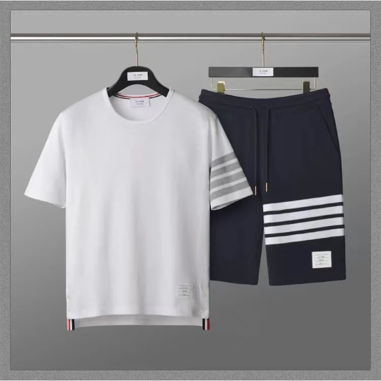 2024 New Summer Lapels Short Sleeve Suit Fifth Pants Couple Shorts Suit