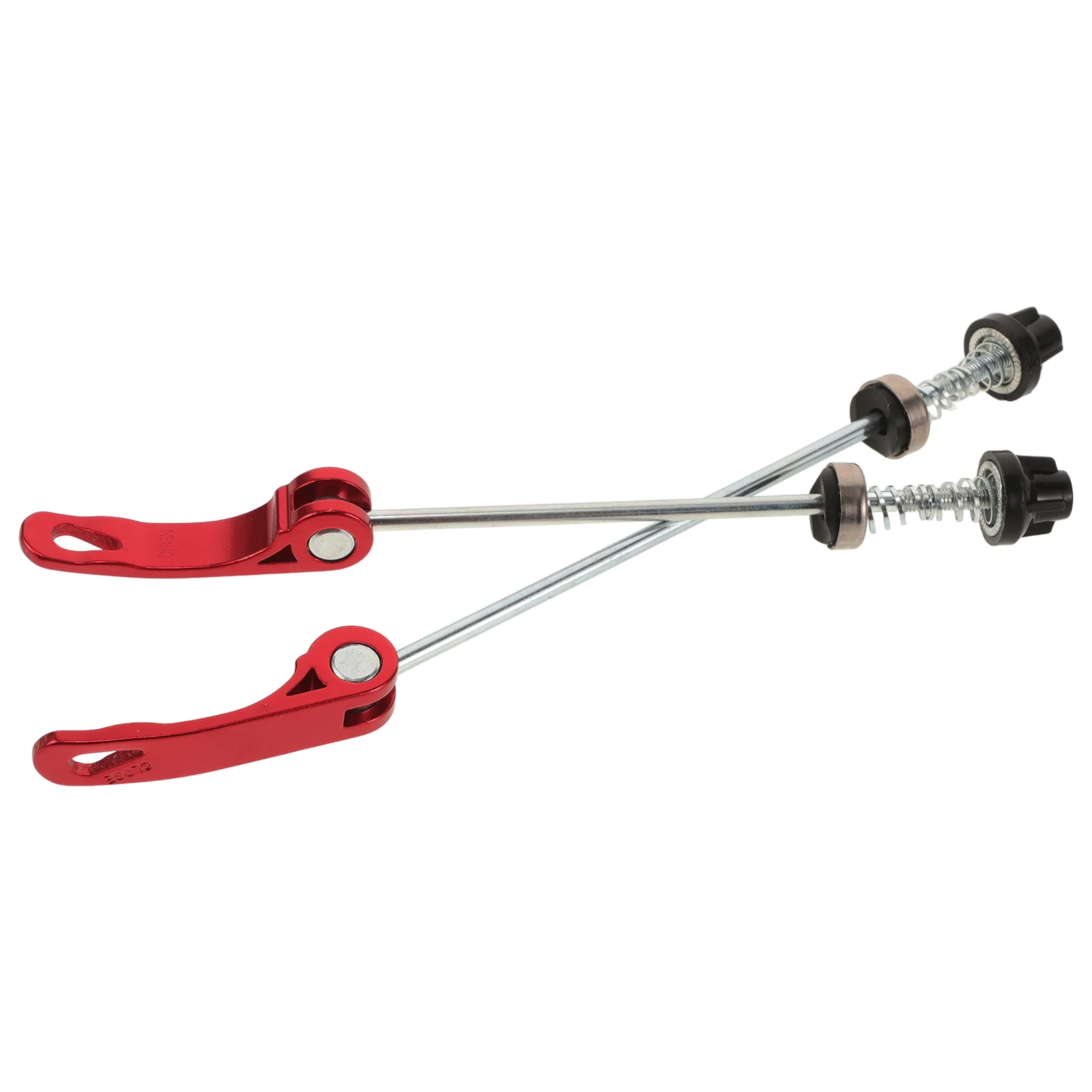

2pcs Release Axle Road Bike Mounting Bolt Set Red Bearings for Mountain Bike Road Bicycle Front Rear Hubs Set Secure Fixing