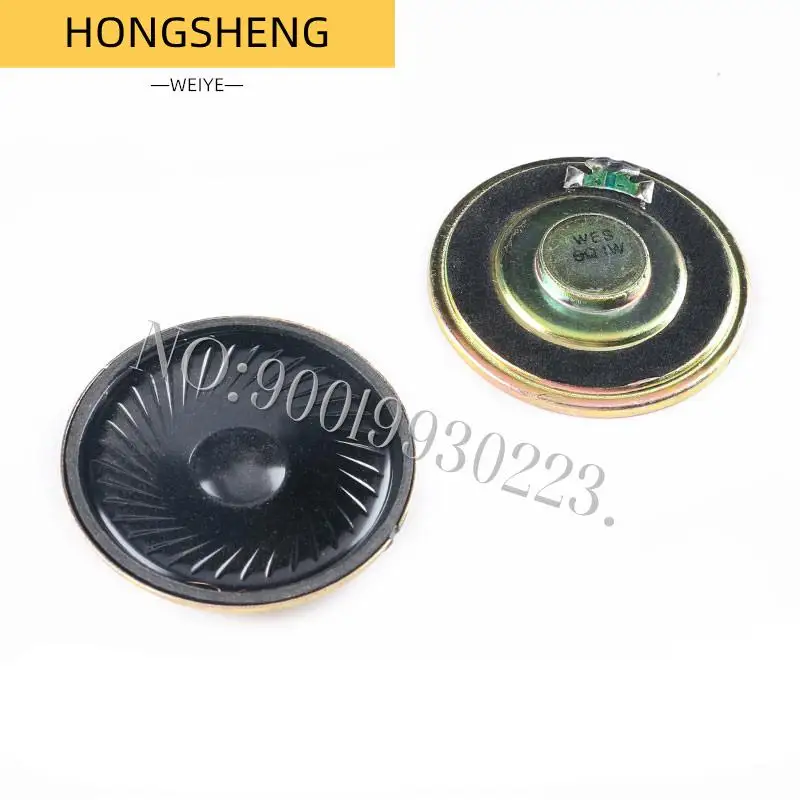 100% New 2pcs    Ultra-thin Mini speaker 8 ohms 1 watt 1W 8R speaker Diameter 40MM 4CM thickness 5MM