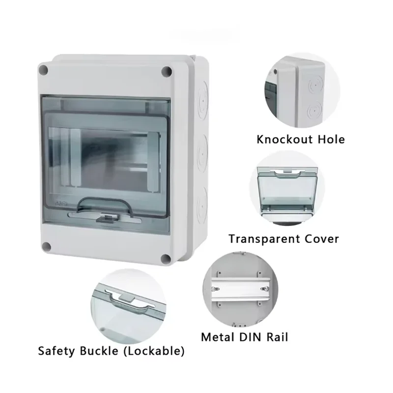Outdoor IP65 Plastic Waterproof Distribution Box Panel Installation Electrical Junction Box for Secure Wiring Management